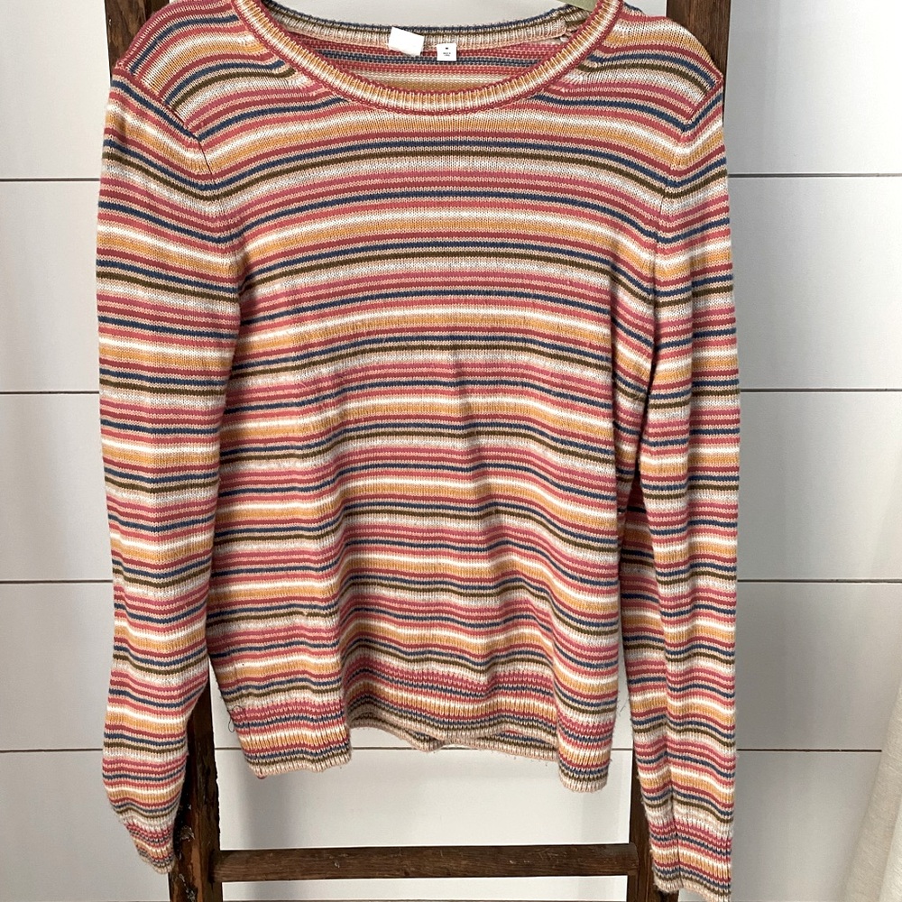 Autumn Colors Medium Gap Sweater, 50% merino extra fine wool, 50% nylon